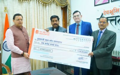 बैंक आफ बडौदा ने धराली आपदा राहत कार्यों के लिये सीएम राहत कोष में दिए एक करोड़