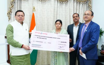 यूनियन बैंक ऑफ इंडिया ने आपदा राहत कार्यों के लिये सीएम राहत कोष में दिए एक करोड़
