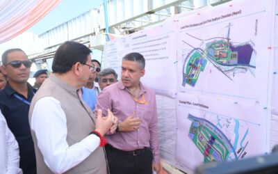 बनबसा में आधुनिक लैंड पोर्ट परियोजना का सीएम धामी ने किया स्थलीय निरीक्षण