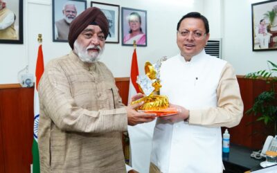 सीएम से मिले हेमकुंट साहिब मैनेजमेंट ट्रस्ट के अध्यक्ष, यात्रा व्यवस्था में सहयोग के लिये किया आभार