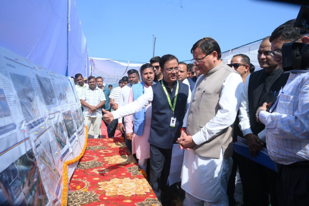 सीएम ने 185.20 करोड़ से बनने वाले शारदा कॉरिडोर परियोजना के प्रथम चरण का शुभारंभ किया