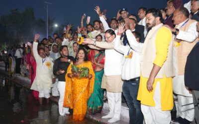 खटीमा में आयोजित सूर्य षष्ठी व्रत महोत्सव में सीएम धामी ने किया प्रतिभाग