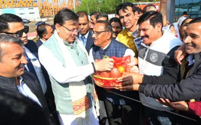 सीएम धामी के हल्द्वानी दौरे के दौरान गन्ना किसानों ने किया आभार