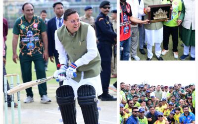 सीएम धामी ने किया मंजुल सिंह मांजिला स्मृति अंतर क्रिकेट टूर्नामेंट का विधिवत शुभारंभ
