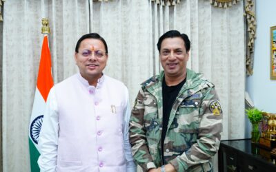 मुख्यमंत्री धामी से फिल्म निर्माता निर्देशक मधुर भंडारकर ने की मुलाकात