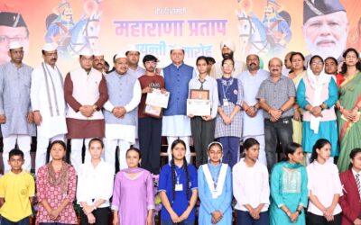 नानकमत्ता में वीर शिरोमणि महाराणा प्रताप जयंती समारोह में सीएम ने बोर्ड परीक्षाओं के मेधावियों को किया सम्मानित