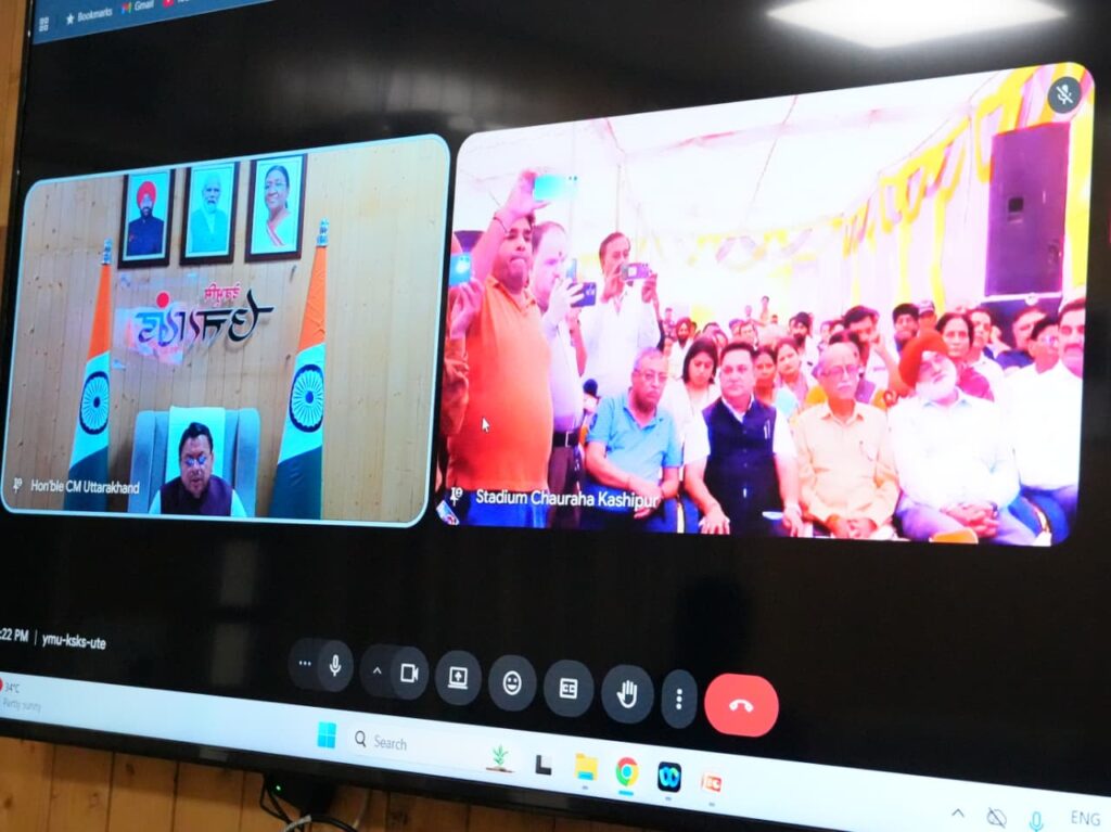 मुख्यमंत्री ने काशीपुर के 25.19 करोड़ के विकास कार्यों का किया लोकार्पण व शिलान्यास