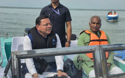 गदरपुर में आयोजित होने वाली अंतर्राष्ट्रीय क्याकिंग एवं कैनोइंग प्रतियोगिता का सीएम धामी ने किया स्थलीय निरीक्षण