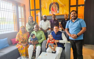 विधायक अरविंद पांडेय के आवास पहुंच सीएम धामी ने की परिजनों से भेंट