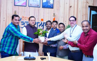 मुख्यमंत्री धामी से छत्तीसगढ़ से आए पत्रकारों के प्रतिनिधिमंडल ने की शिष्टाचार भेंट