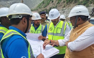 लखवाड़ बहुउद्देशीय परियोजना का स्थलीय निरीक्षण करने पहुंचे सीएस बर्द्धन