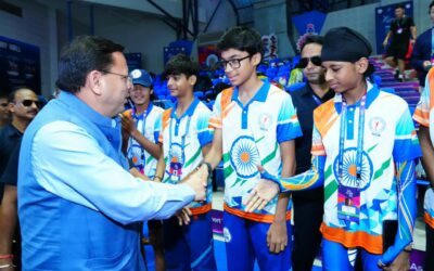 सीएम धामी ने किया एशियन ओपन शॉर्ट ट्रैक स्पीड स्केटिंग ट्रॉफी का शुभारंभ